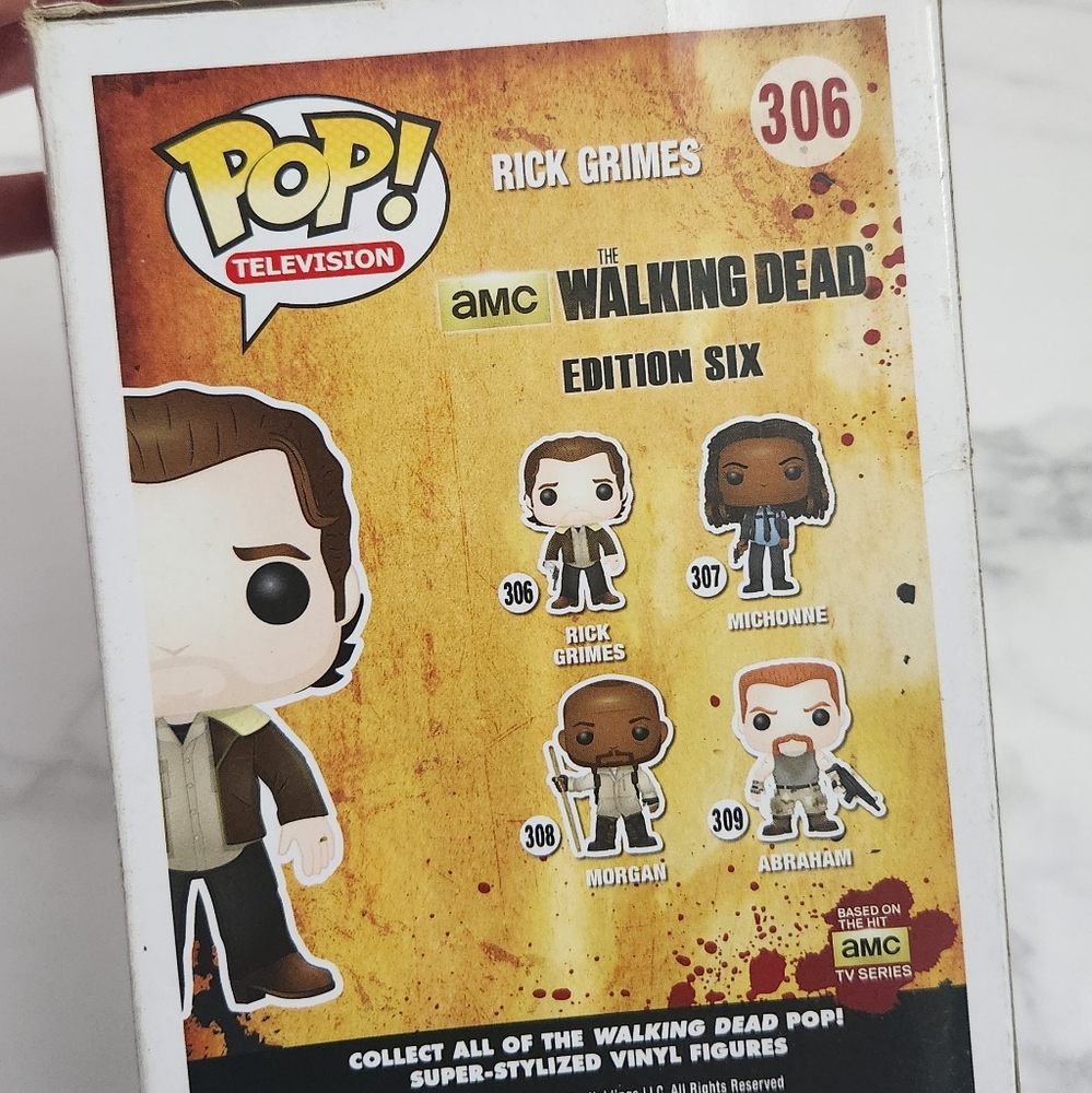 Funko Pop The Walking Dead Rick Grimes #306 Vinyl Figure - Picture 6 of 16
